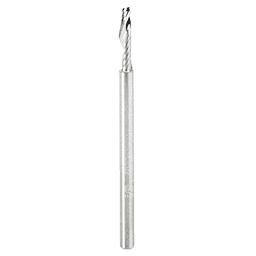 1/4" x 3" Up-Cut 'O' Plastic Cutting CNC Spiral Router Bit, 1-Flute, 1/4" Shank - Main Image