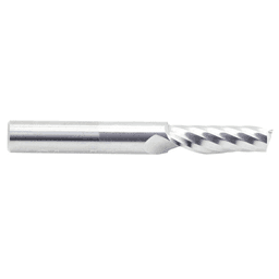 1/4" x 2" Up-Cut 'O' Plastic Cutting CNC Spiral Router Bit, 1-Flute, 1/4" Shank - Alt Image 2