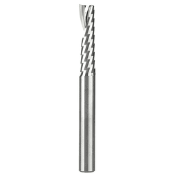 1/4" x 2-1/2" Up-Cut 'O' Plastic Cutting CNC Spiral Router Bit, 1-Flute, 1/4" Shank - Main Image