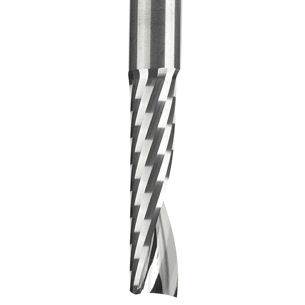 1/4" x 2-1/2" Up-Cut 'O' Plastic Cutting CNC Spiral Router Bit, 1-Flute, 1/4" Shank - Alt Image 1