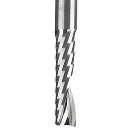 1/4" x 2-1/2" Up-Cut 'O' Plastic Cutting CNC Spiral Router Bit, 1-Flute, 1/4" Shank - Alt Image 1