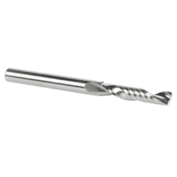 1/4" x 3" x 1-/4" Up-Cut 'O' Plastic Cutting CNC Spiral Router Bit, 1-Flute, 1/4" Shank - Alt Image 3