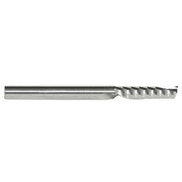 1/4" x 3" x 1-1/16" Up-Cut 'O' Plastic Cutting CNC Spiral Router Bit, 1-Flute, 1/4" Shank - Alt Image 1