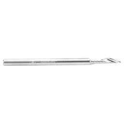 1/8" x 2" Up-Cut 'O' Plastic Cutting CNC Spiral Router Bit, 1-Flute, 1/8" Shank - Alt Image 1