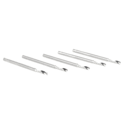 1/8" x 2" x 1/2" Up-Cut 'O' Plastic Cutting CNC Spiral Router Bit, 1-Flute, 1/8" shank (5/Pack) Alt 2 - Image