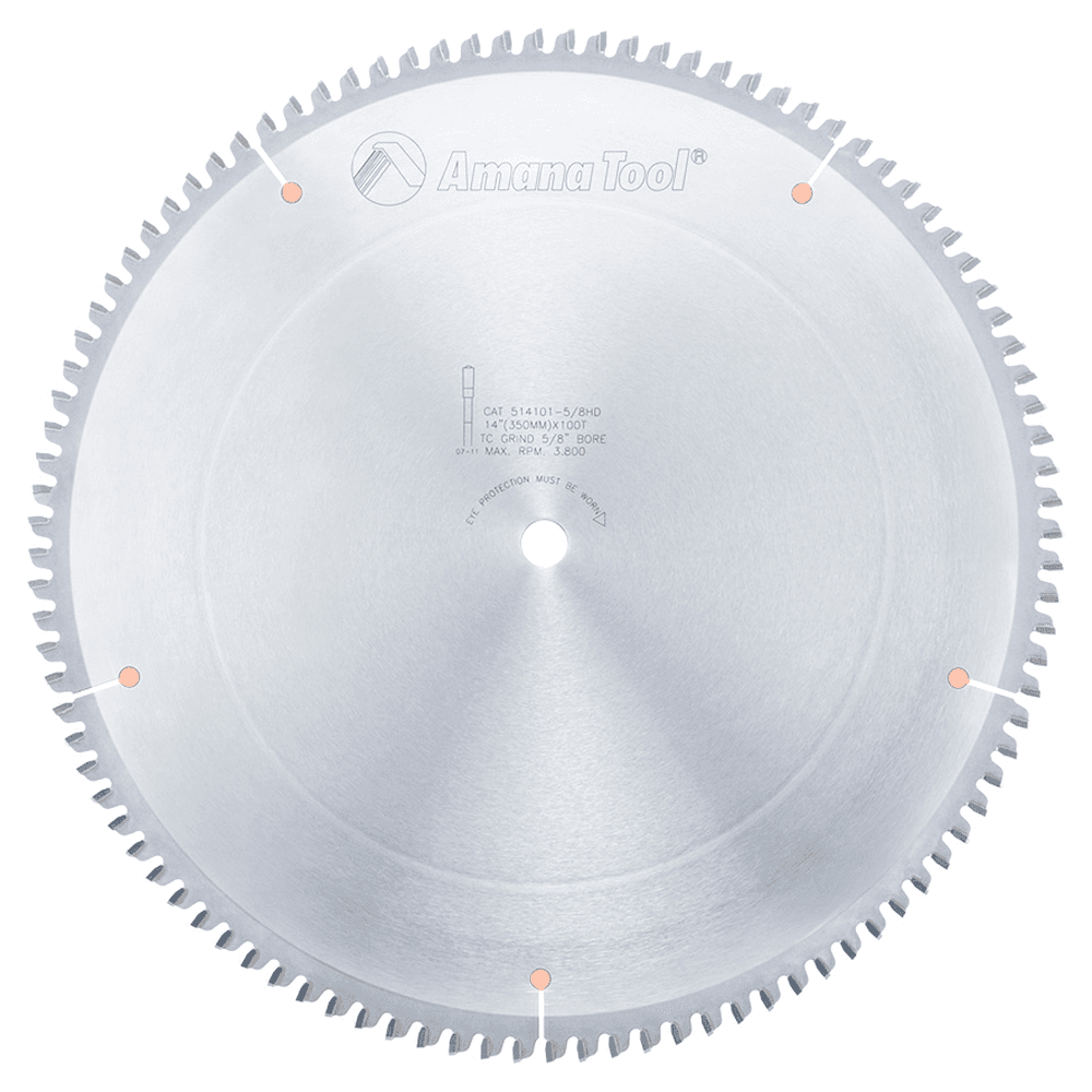 14" x 100 Teeth Aluminum/Non-Ferrous Metals Saw Blade - Main Image