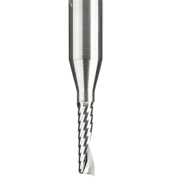 1/8" x 2" x 1/2" Up-Cut 'O' Plastic Cutting CNC Spiral Router Bit, 1-Flute, 1/4" Shank - Alt Image 1