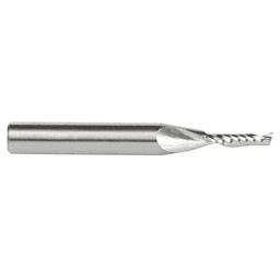 1/8" x 2" x 1/2" Up-Cut 'O' Plastic Cutting CNC Spiral Router Bit, 1-Flute, 1/4" Shank - Alt Image 2