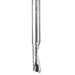 3/16" x 2" Up-Cut 'O' Plastic Cutting CNC Spiral Router Bit, 1-Flute, 3/16" Shank - Alt Image 1