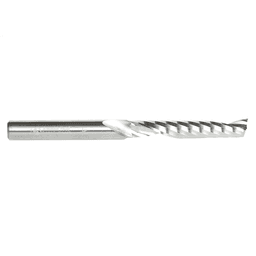 1/4" x 3" x 1-1/2" Up-Cut 'O' Plastic Cutting CNC Spiral Router Bit, 1-Flute, 1/4" Shank - Alt Image 2