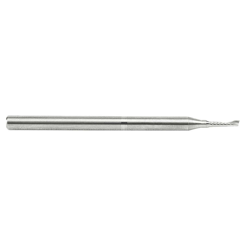 1/16" x 2" Up-Cut 'O' Plastic Cutting CNC Spiral Router Bit, 1-Flute, 1/8" Shank - Alt Image 1