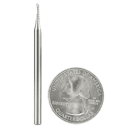 1/16" x 2" Up-Cut 'O' Plastic Cutting CNC Spiral Router Bit, 1-Flute, 1/8" Shank - Alt Image 3