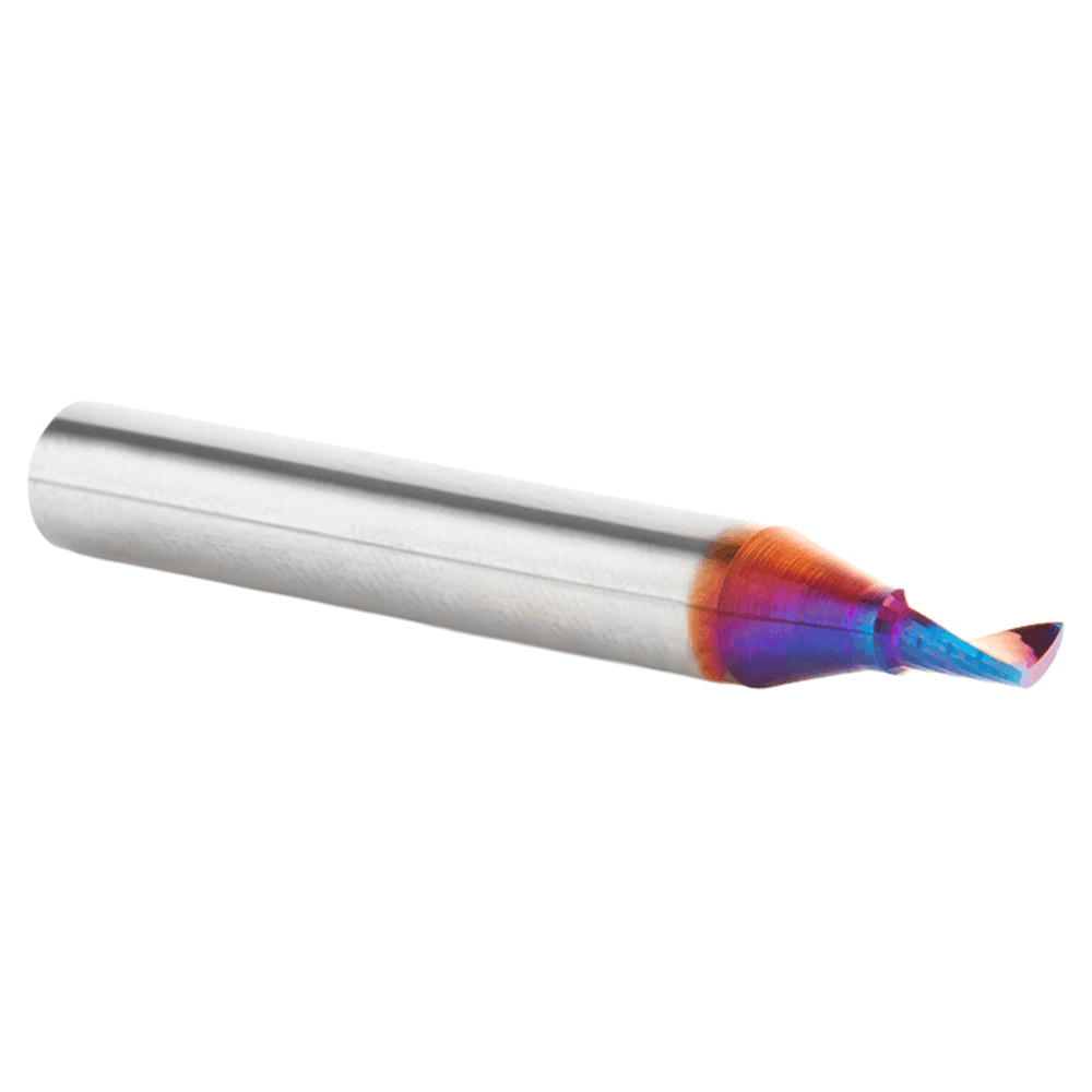 1/8" Dia x 1/4" Solid Carbide CNC Spektra Extreme Tool Life Coated Spiral 'O' Single Flute, Plastic Cutting, 1/4" Shank, Up-Cut Design Router Bit Alt 3 - Image