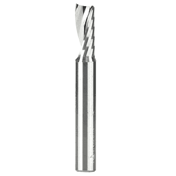1/4" x 2" x 5/8" Up-Cut 'O' Plastic Cutting CNC Spiral Router Bit, 1-Flute, 1/4" Shank - Main Image
