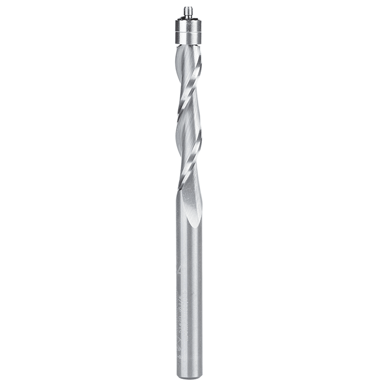 1/4" x 3-1/2" Aluminum Cutting Up-Cut Flush Trim Spiral Bit, 2-Flute, 1/4" Shank - Main Image