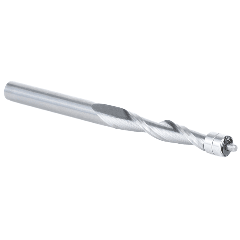 1/4" x 3-1/2" Aluminum Cutting Up-Cut Flush Trim Spiral Bit, 2-Flute, 1/4" Shank - Alt Image 2
