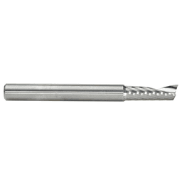 1/4" x 2-1/2" x 3/4" Up-Cut 'O' Plastic Cutting CNC Spiral Router Bit, 1-Flute, 1/4" Shank - Alt Image 1