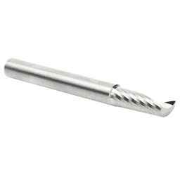 1/4" x 2-1/2" x 3/4" Up-Cut 'O' Plastic Cutting CNC Spiral Router Bit, 1-Flute, 1/4" Shank - Alt Image 2