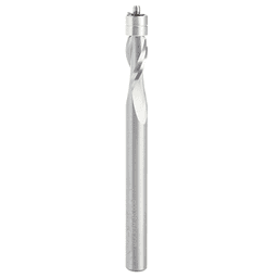 1/4" x 3" Aluminum Cutting Up-Cut Flush Trim Spiral Bit, 2-Flute, 1/4" Shank - Main Image