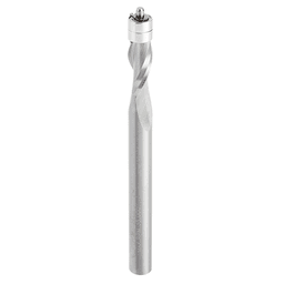 1/4" x 3" Aluminum Cutting Up-Cut Flush Trim Spiral Bit, 2-Flute, 1/4" Shank - Alt Image 1