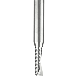 3/16" x 2-1/2" Up-Cut 'O' Plastic Cutting CNC Spiral Router Bit, 1-Flute, 1/4" Shank - Alt Image 1