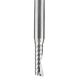 7/32" x 2-1/2" Up-Cut 'O' Plastic Cutting CNC Spiral Router Bit, 1-Flute, 1/4" Shank - Alt Image 1
