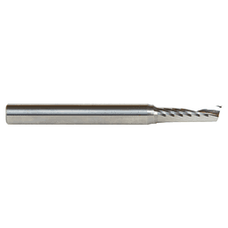7/32" x 2-1/2" Up-Cut 'O' Plastic Cutting CNC Spiral Router Bit, 1-Flute, 1/4" Shank - Alt Image 2