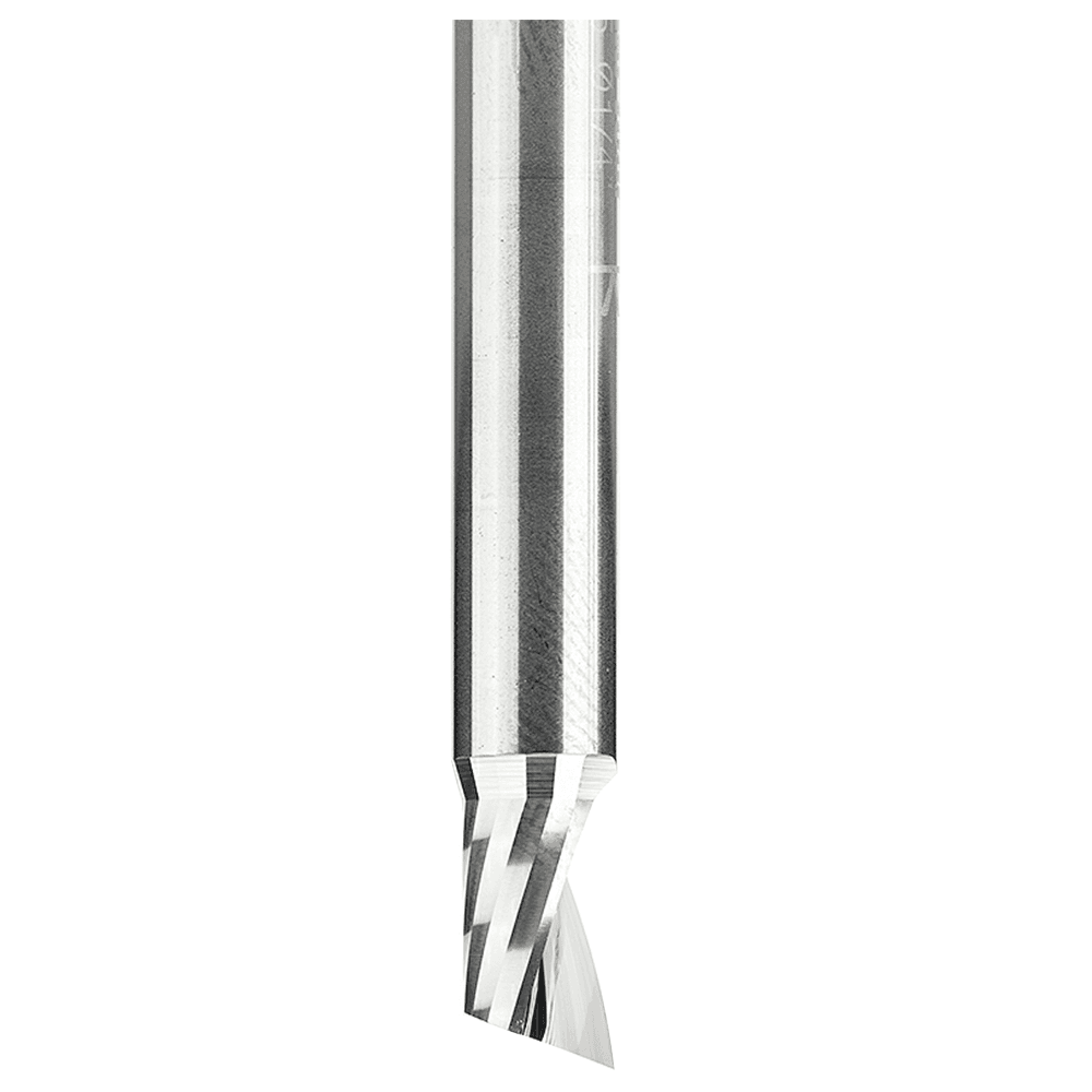 1/4" x 2" Up-Cut Spiral 'O' Single Plastic Cutting, 1-Flute, 1/4" Shank - Alt Image 1