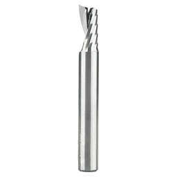 3/8" x 3" Up-Cut 'O' Plastic Cutting CNC Spiral Router Bit, 1-Flute, 3/8" Shank - Main Image