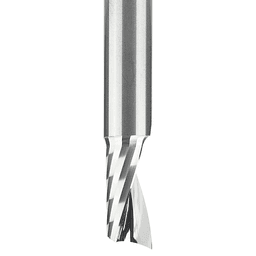 3/8" x 3" Up-Cut 'O' Plastic Cutting CNC Spiral Router Bit, 1-Flute, 3/8" Shank - Alt Image 1