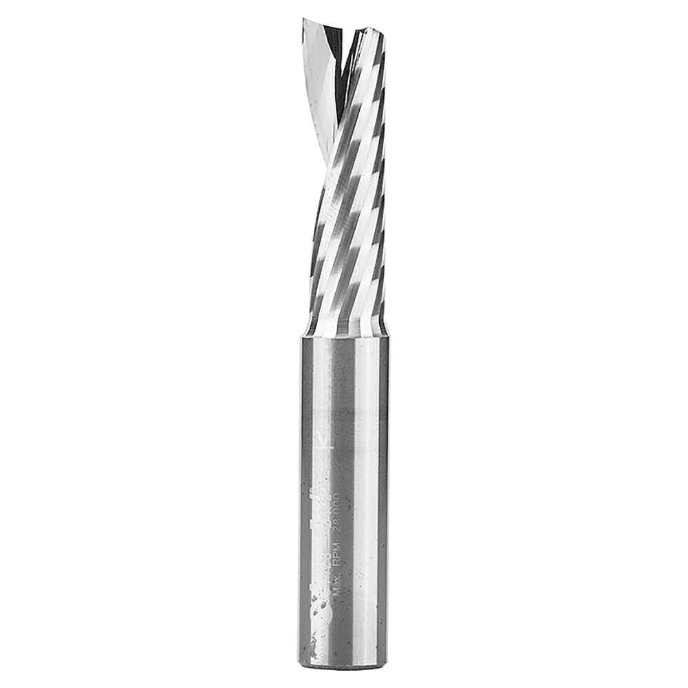 1/2" x 3-1/2" Up-Cut 'O' Plastic Cutting CNC Spiral Router Bit, 1-Flute, 1/2" Shank - Main Image