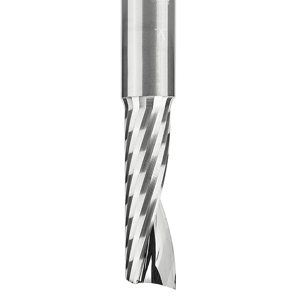 1/2" x 3-1/2" Up-Cut 'O' Plastic Cutting CNC Spiral Router Bit, 1-Flute, 1/2" Shank - Alt Image 1