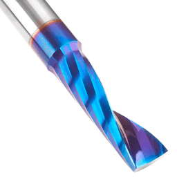 1/2" Dia x 1-5/8" Solid Carbide CNC Spektra Extreme Tool Life Coated Spiral 'O' Single Flute, Plastic Cutting, 1/2" Shank, Up-Cut Router Bit Alt 4 - Image
