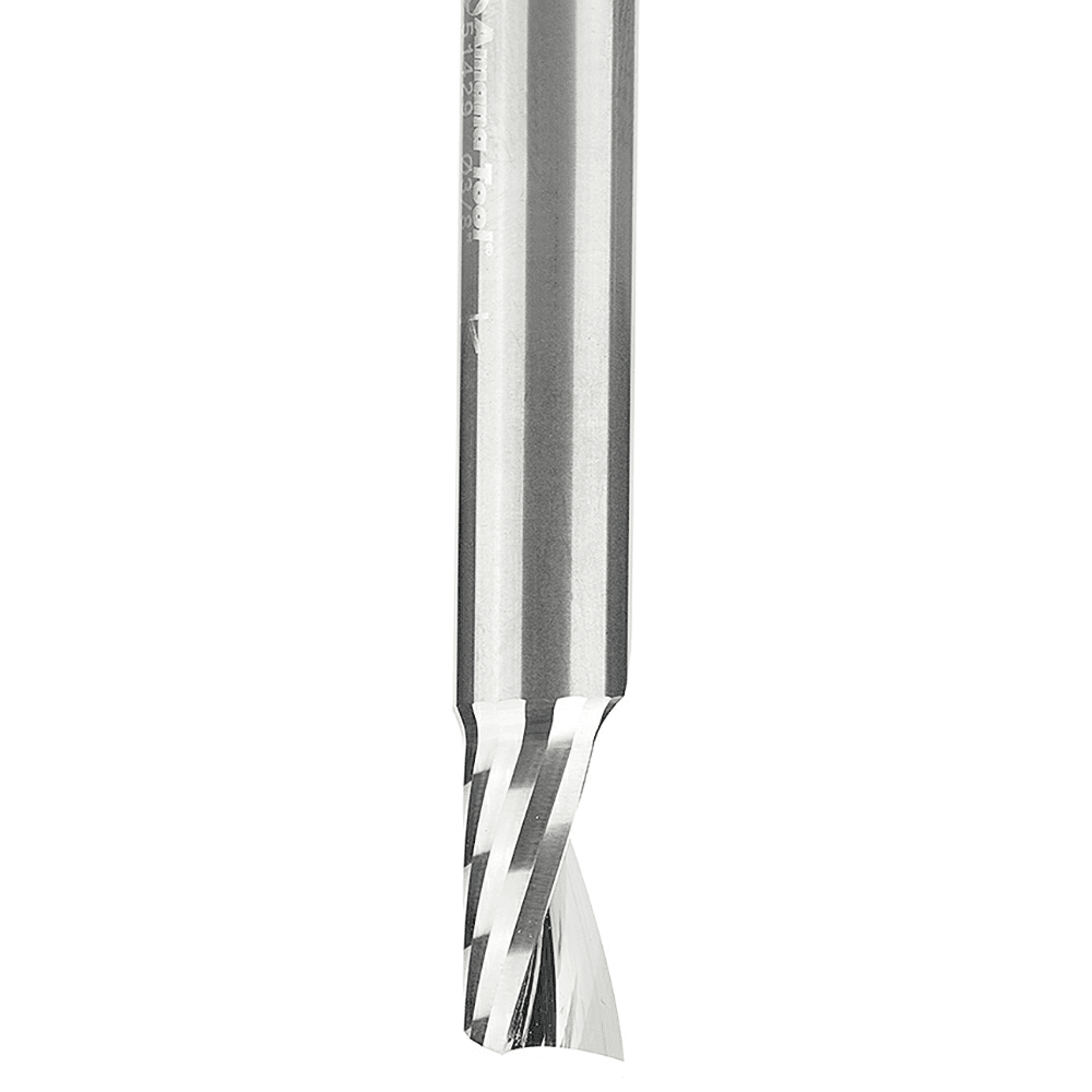 3/8" x 2-1/2" Up-Cut 'O' Plastic Cutting CNC Spiral Router Bit, 1-Flute, 3/8" Shank - Alt Image 1