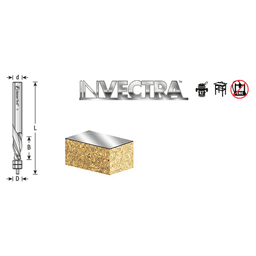 1/4" Dia x 5/8" InVectra Aluminum Laminate Trim, 1/4" Shank (5/Pack) Alt 5 - Image