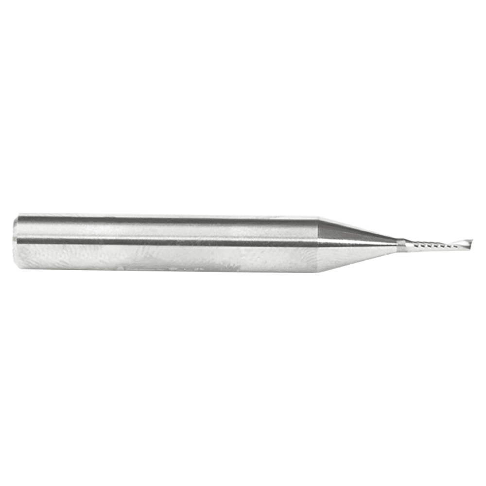 1/16" x 2" Up-Cut 'O' Plastic Cutting CNC Spiral Router Bit, 1-Flute, 1/4" Shank - Alt Image 1