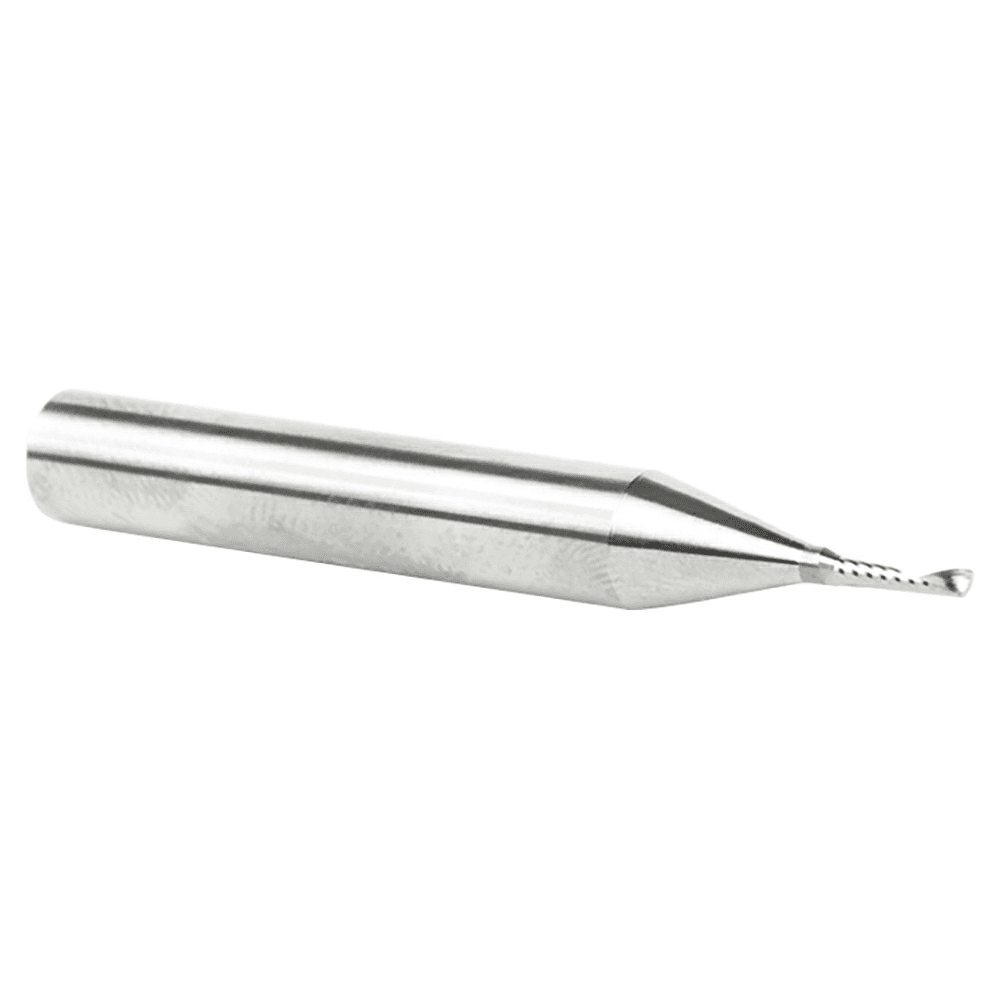 1/16" x 2" Up-Cut 'O' Plastic Cutting CNC Spiral Router Bit, 1-Flute, 1/4" Shank - Alt Image 2