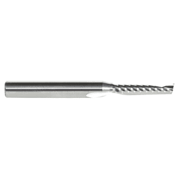 3/16" x 2-1/2" x 7/8" Up-Cut 'O' Plastic Cutting CNC Spiral Router Bit, 1-Flute, 1/4" Shank - Alt Image 2