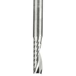 1/4" x 2-1/2" x 7/8" Up-Cut 'O' Plastic Cutting CNC Spiral Router Bit, 1-Flute, 1/4" Shank - Alt Image 1