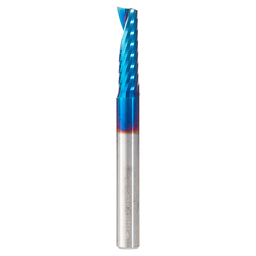 1/4" Dia x 7/8" Solid Carbide CNC Spektra Extreme Tool Life Coated Spiral 'O' Single Flute, Plastic Cutting, 1/4" Shank, Up-Cut Design Router Bit Alt 1 - Image