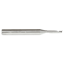 1/8" x 2-1/2" x 1/8" Up-Cut 'O' Plastic Cutting CNC Spiral Router Bit, 1-Flute, 1/4" Shank - Alt Image 2