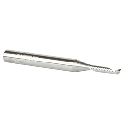 1/8" x 2-1/2" x 1/8" Up-Cut 'O' Plastic Cutting CNC Spiral Router Bit, 1-Flute, 1/4" Shank - Alt Image 3