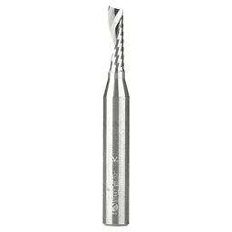 5/32" x 2" Up-Cut 'O' Plastic Cutting CNC Spiral Router Bit, 1-Flute, 1/4" Shank - Main Image