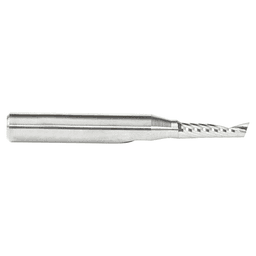 5/32" x 2" Up-Cut 'O' Plastic Cutting CNC Spiral Router Bit, 1-Flute, 1/4" Shank - Alt Image 2