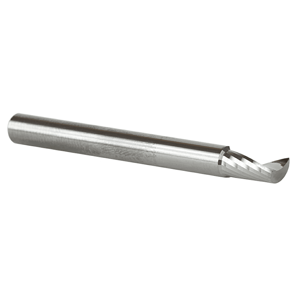 3/16" x 2" x 3/8" Up-Cut 'O' Plastic Cutting CNC Spiral Router Bit, 1-Flute, 3/16" Shank - Alt Image 3