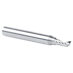 3/16" Dia x 3/8" Solid Carbide CNC Spiral 'O' Single Flute, Plastic Cutting, 1/4" Shank, 2" Long Up-Cut Router Bit Alt 4 - Image