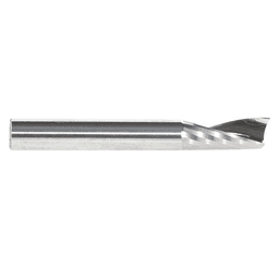 9/32" x 2" Aluminum Cutting 'O' Up-Cut CNC Spiral Router Bit with Mirror Finish, 1-Flute, 1/4" Shank - Alt Image 2
