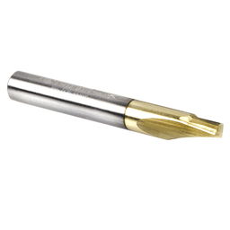 1/4" x 2" ZrN Coated Soft Aluminum Cutting Up-Cut Straight Bit, 1-Flute, 1/4" Shank - Alt Image 2