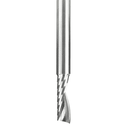 1/8" x 2" x 5/16" Up-Cut 'O' Plastic Cutting CNC Spiral Router Bit, 1-Flute, 1/8" Shank - Alt Image 1