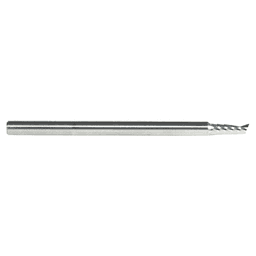 1/8" x 2" x 5/16" Up-Cut 'O' Plastic Cutting CNC Spiral Router Bit, 1-Flute, 1/8" Shank - Alt Image 2